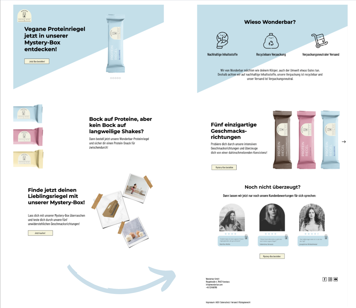 Wonderbar Landingpage